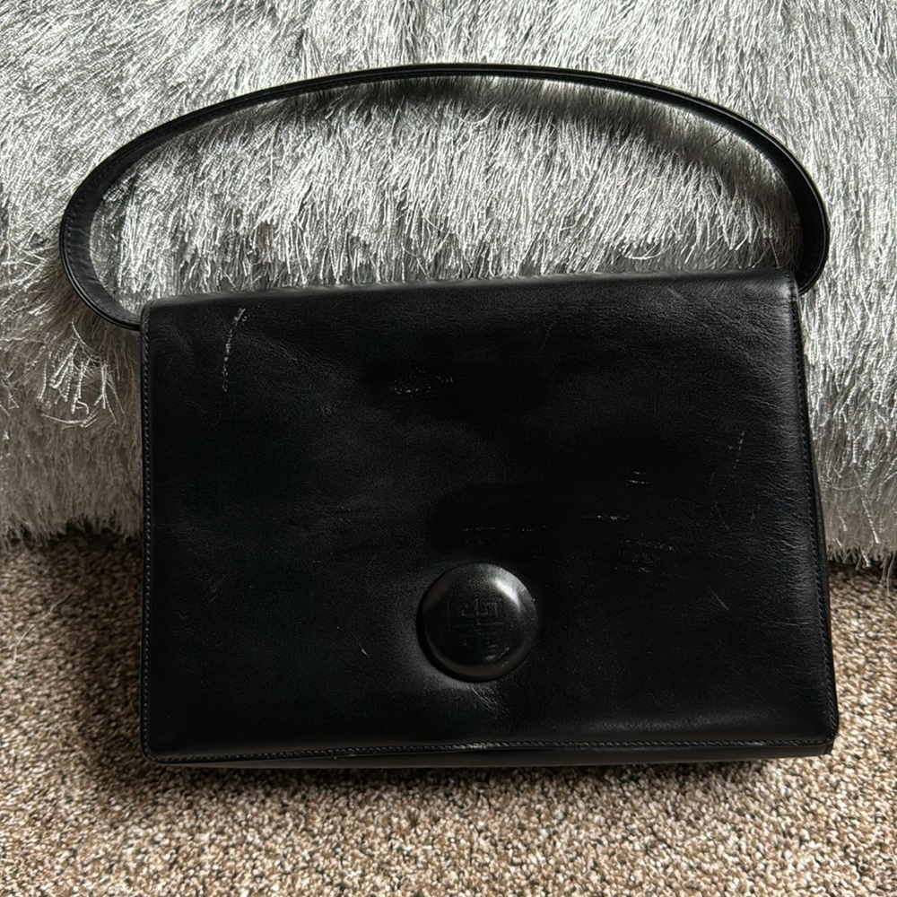 Givenchy Black Leather Vintage Handbag